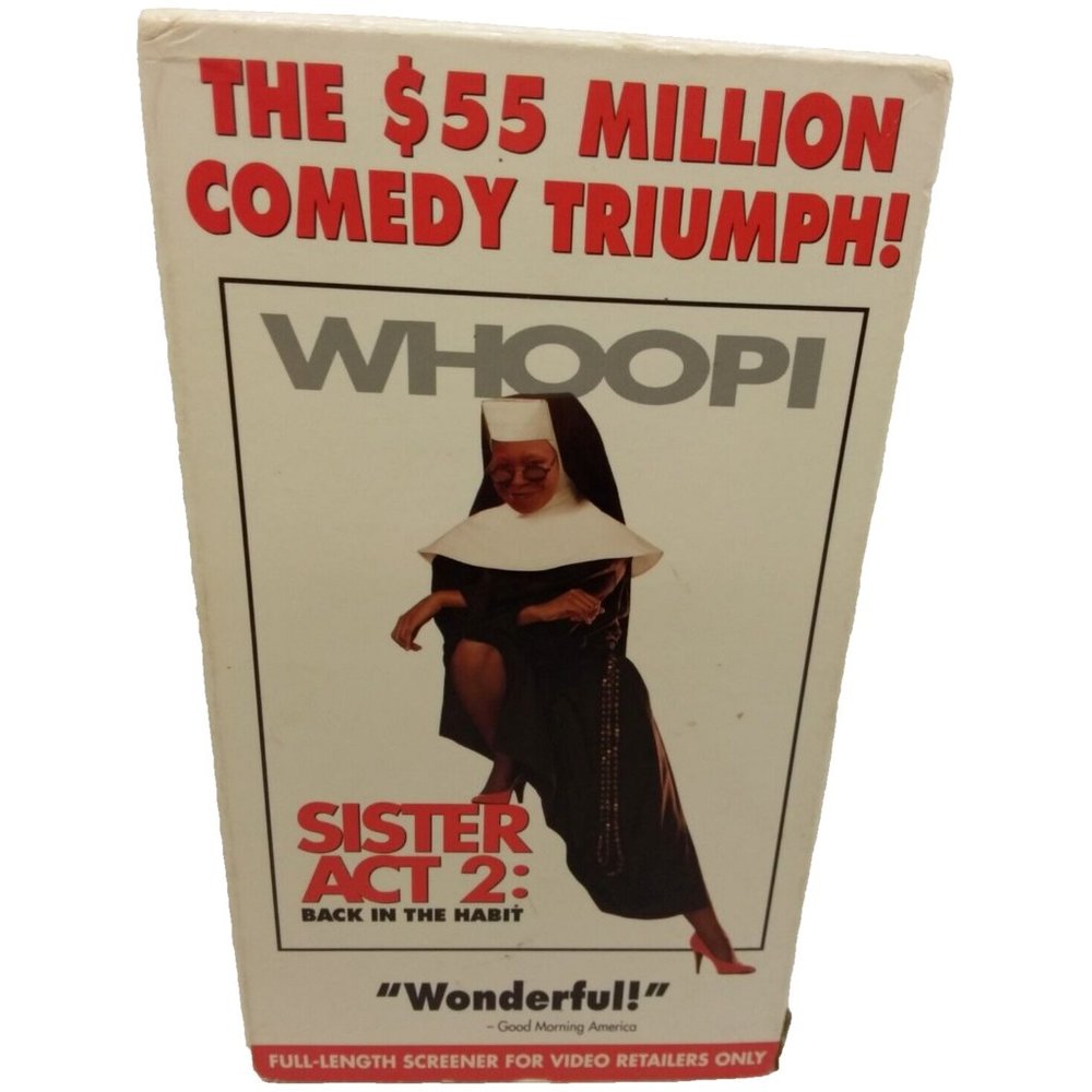 Sister Act 2: Back in The Habit VHS Full Length Screener Demo Whoopi Goldberg